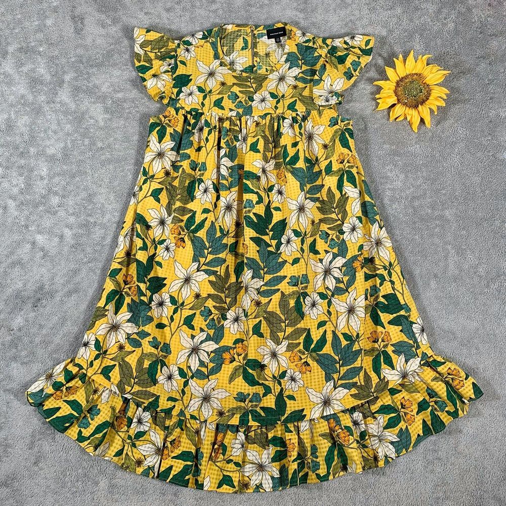 Who What Wear Floral Ruffle Babydoll Dress Size XS Women’s
